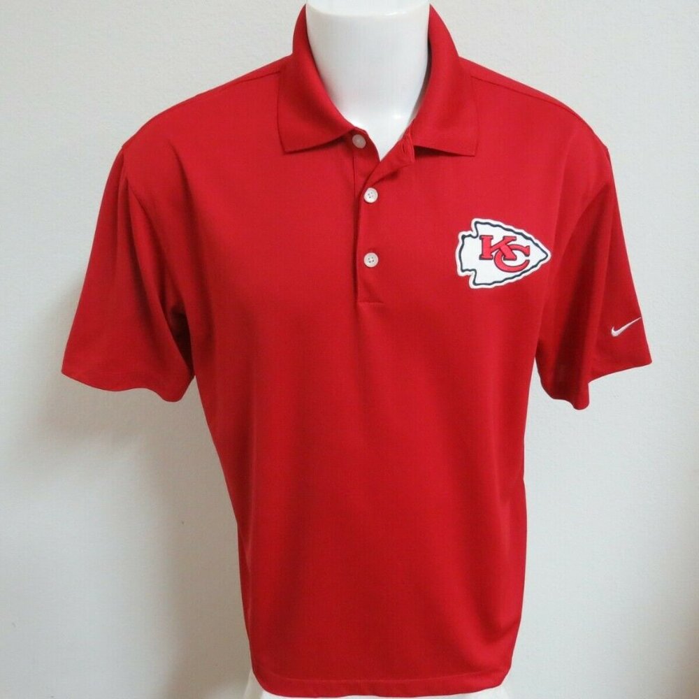 M-2XL Red Nike Dri-Fit Mens db Poly #42V Polo Shirt